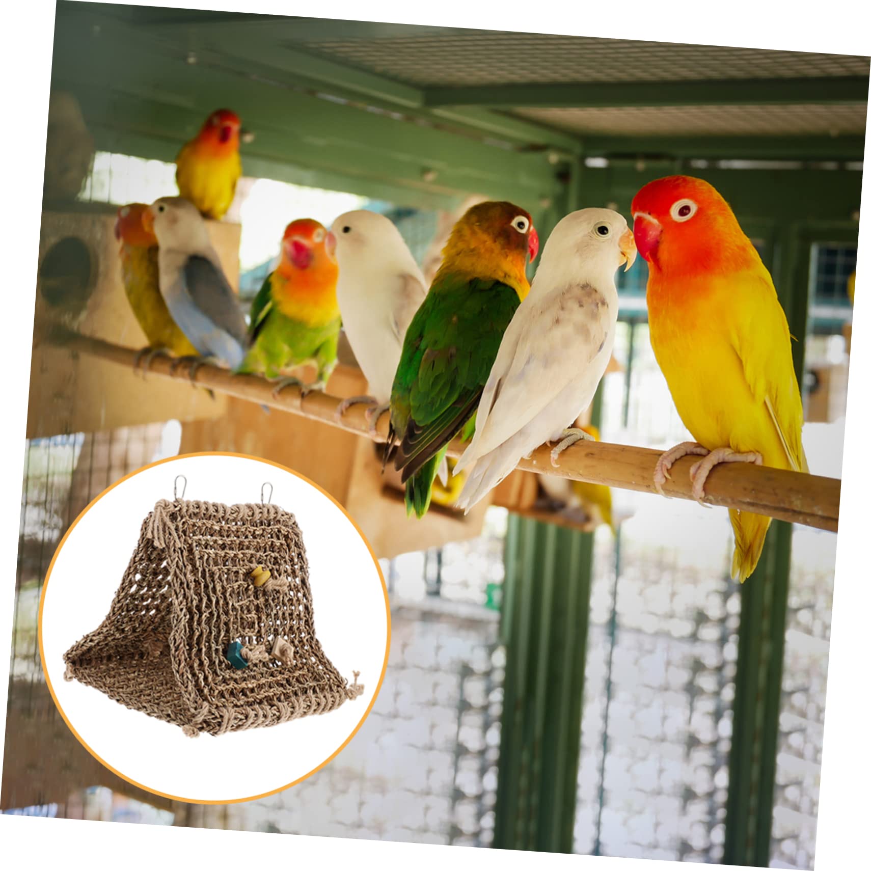 FOMIYES Hamac Suspendu pour Oiseaux Nichoir Maison pour Perroquet Abri pour Oiseaux Lit de Perroquet Plusieurs Styles