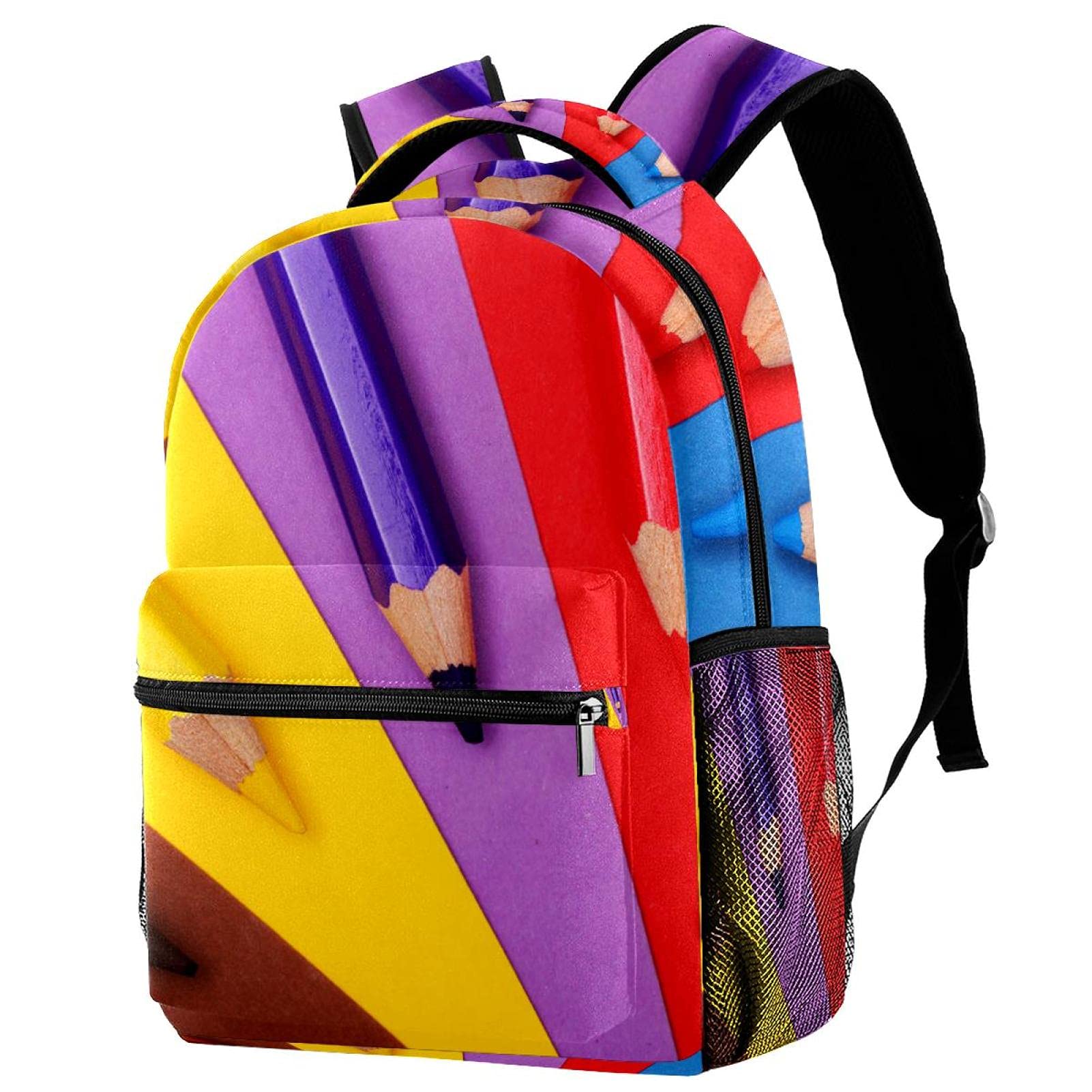 Sac à dos pingouin grande capacité au design multicolore unique