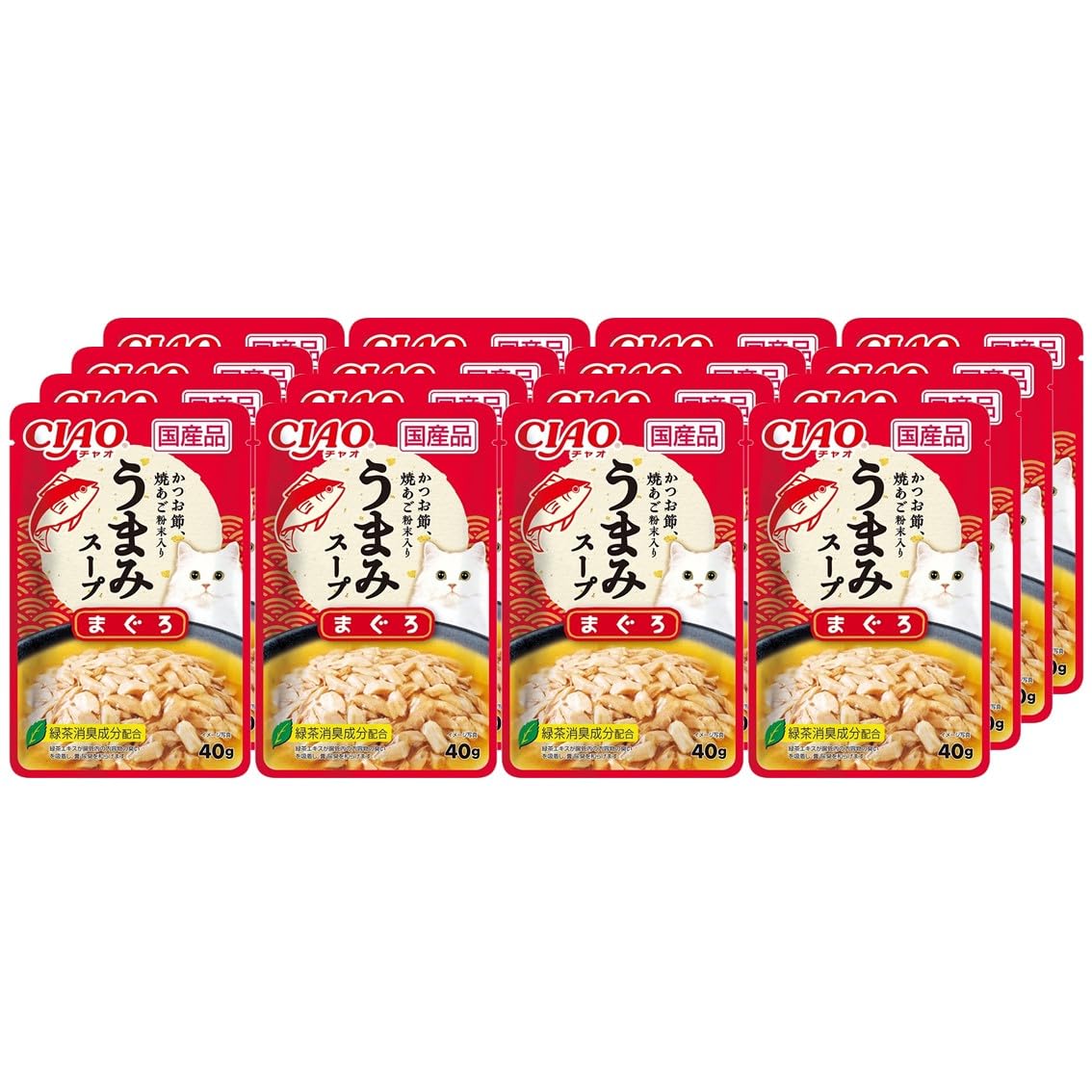 Amazon.co.jp: チャオ(CIAO)旨みスープまぐろ40g16個セット