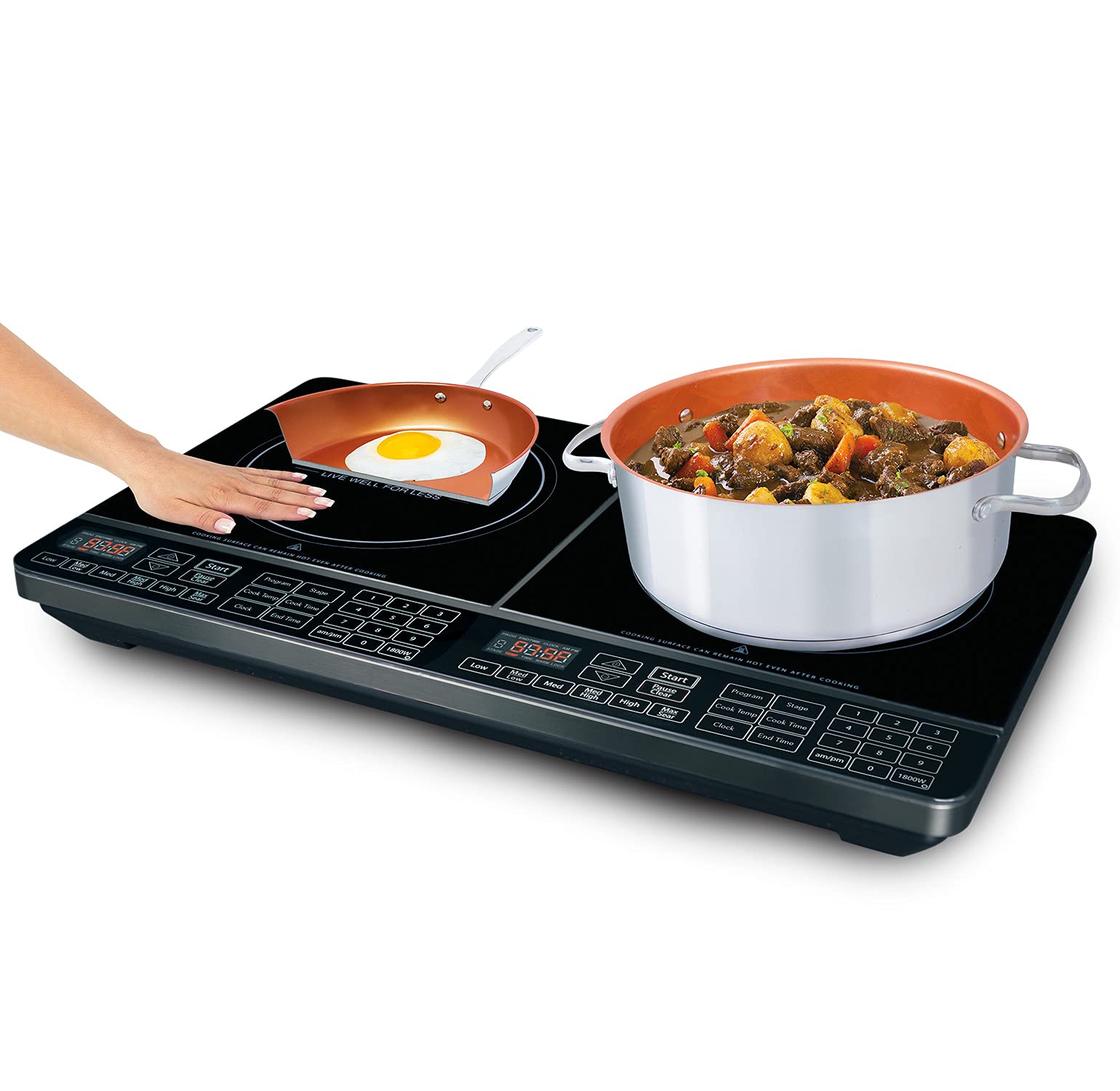 NuWave Precision Induction Cooktop Double Induction Cooktop with Fast
