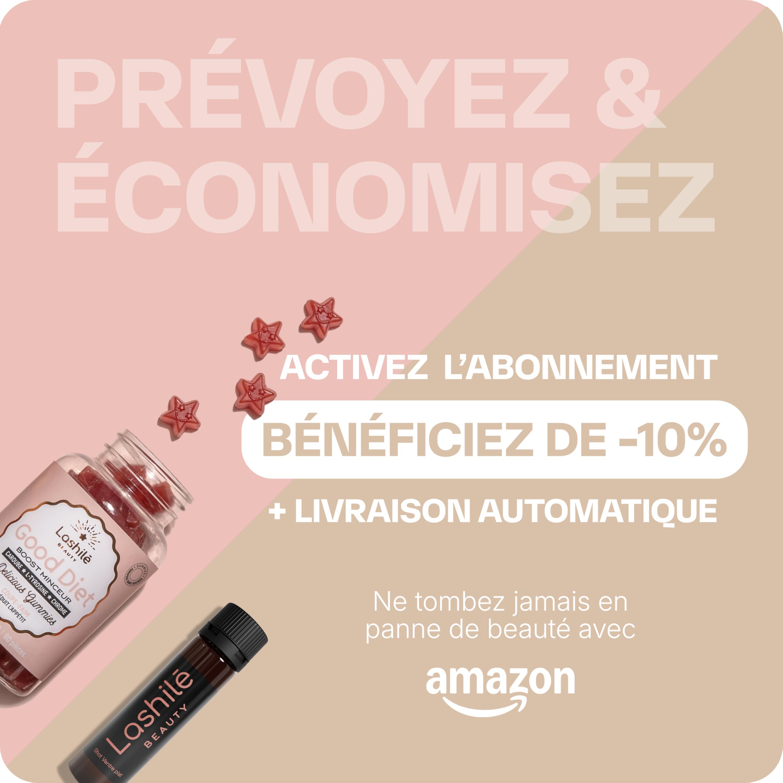 Lashilé Beauty Pack Shots Ventre Plat & Good Diet Minceur Digestion