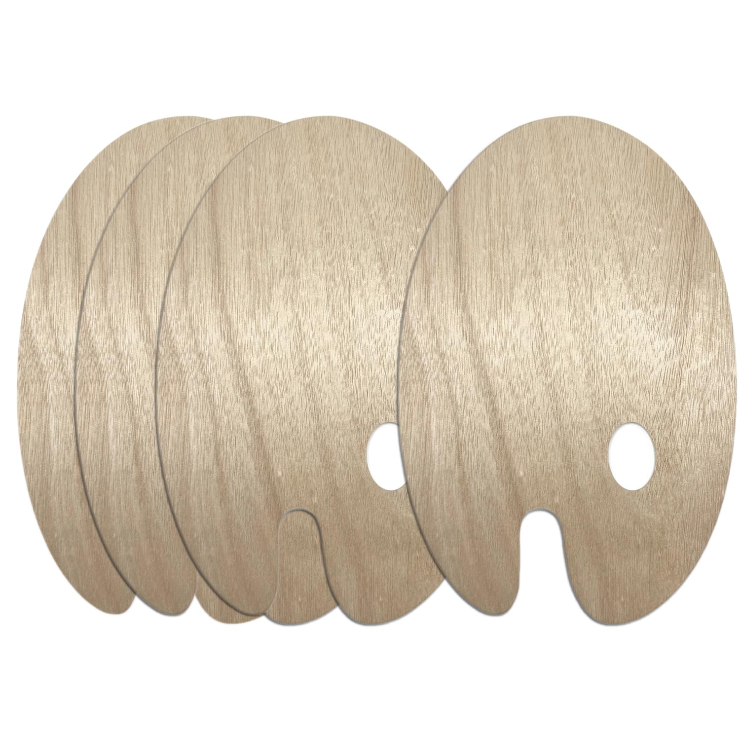 Amazon.com: 4 PCS Wooden Paint Palette 7.8x11.8inch Artist Palette 