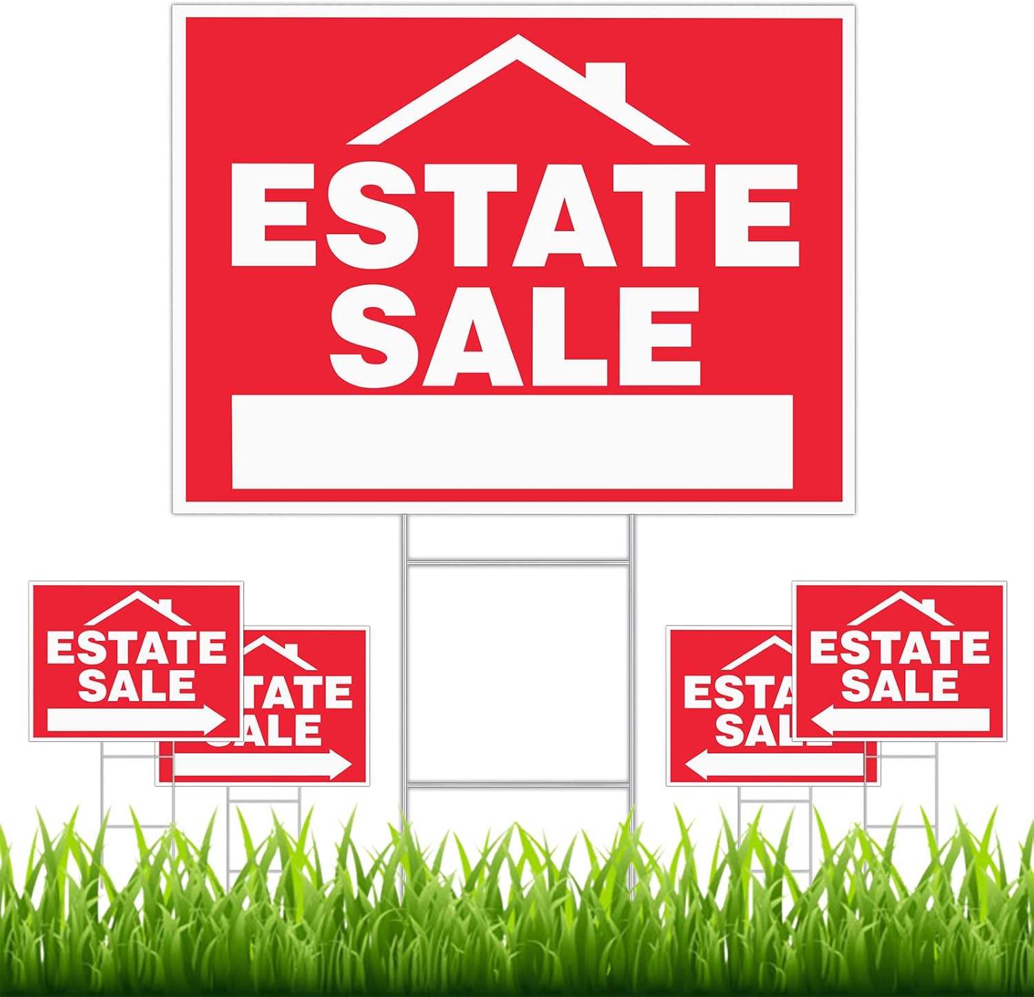 DIESOTT Estate Sale Signs, 5 Pack Large 24" x 18" Real