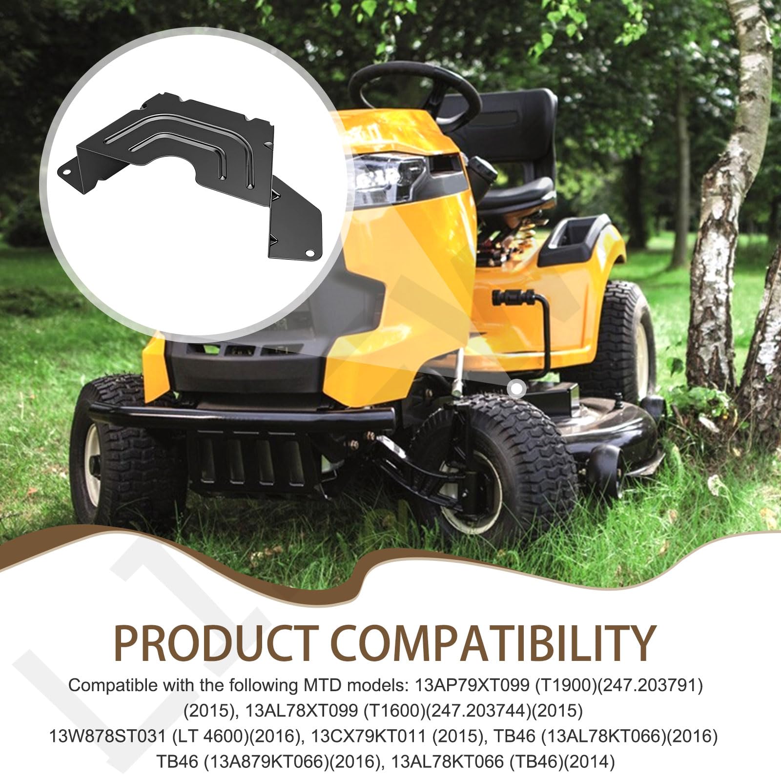 783-08547-0637 Cubierta negra para cinturón de cubierta (2 piezas) compatible con MTD / CUB Cadet de 46 pulgadas para XT1 XT2 LX46 LT46 LE 13AP79XT099, 13AL78XT099, 247203790, 2472037903790. 1 etc.