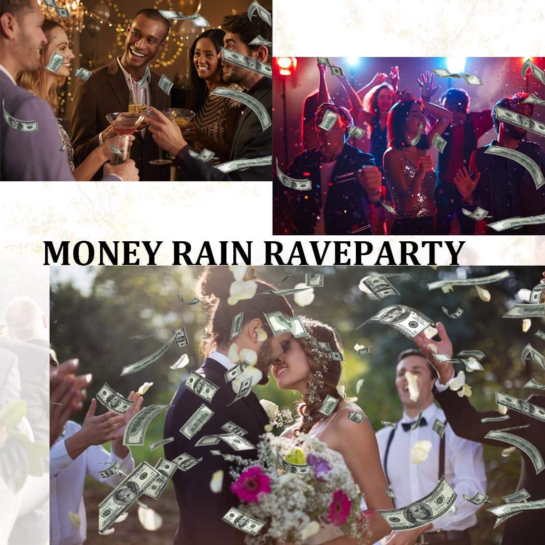 120 arkuszy Scratch Cash, symulowane dolary, zestaw monet do gry, 20 x 1 $, 5$, 10$, 20 $, 50 $, 100 $, pieniądze z filmu Dolar, Playset gotówkowy na rekwizyty kinowe, gry kasynowe