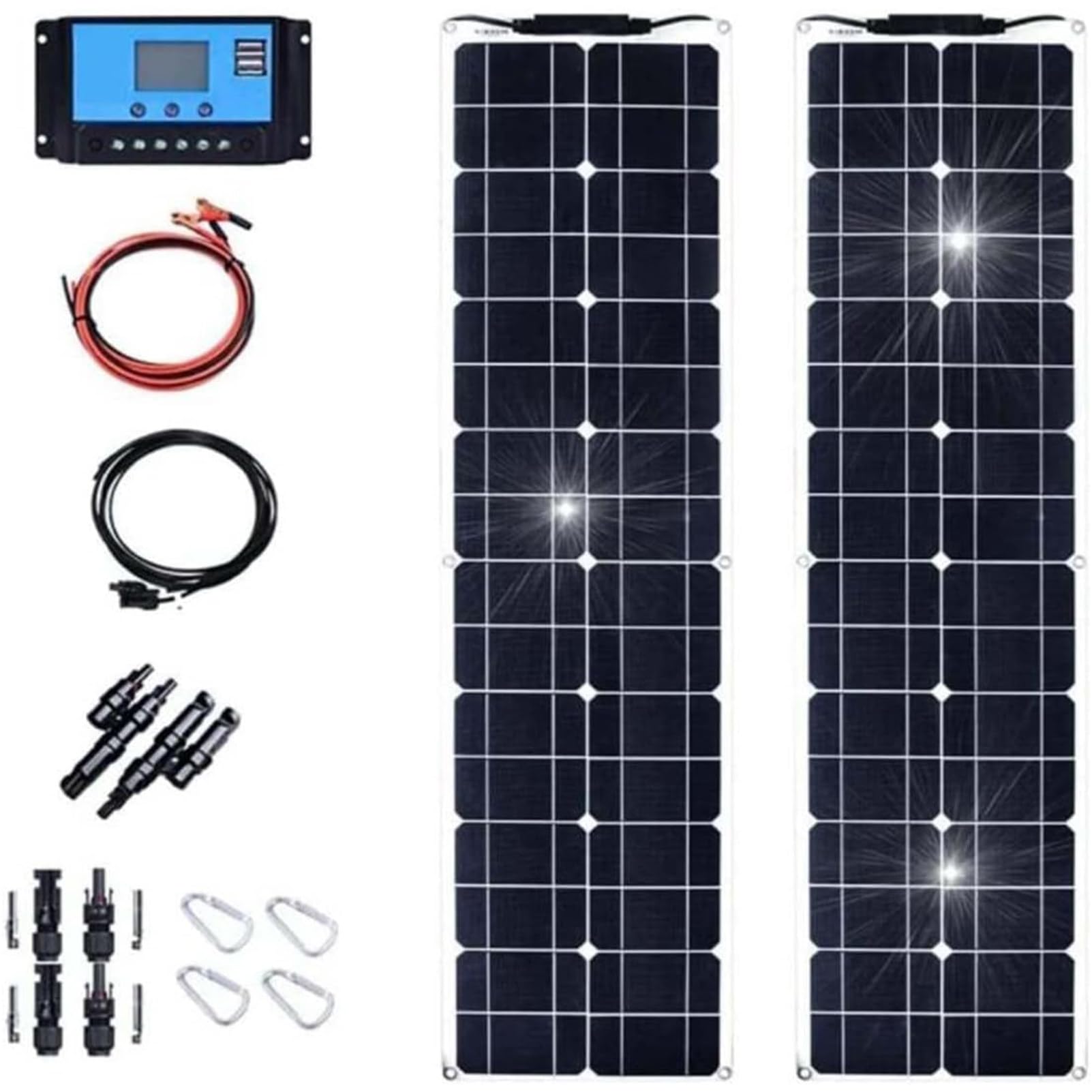 Panneaux solaires 400W étanches pour camping-car et charge de téléphone