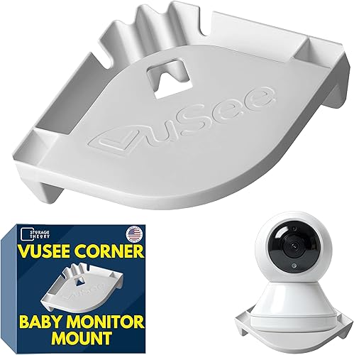 Miniatura 1 de Esquina  Estante universal para monitor de bebé  Compatible con la mayoría de monitores de bebé  Gestión segura de cables  Fácil instalación