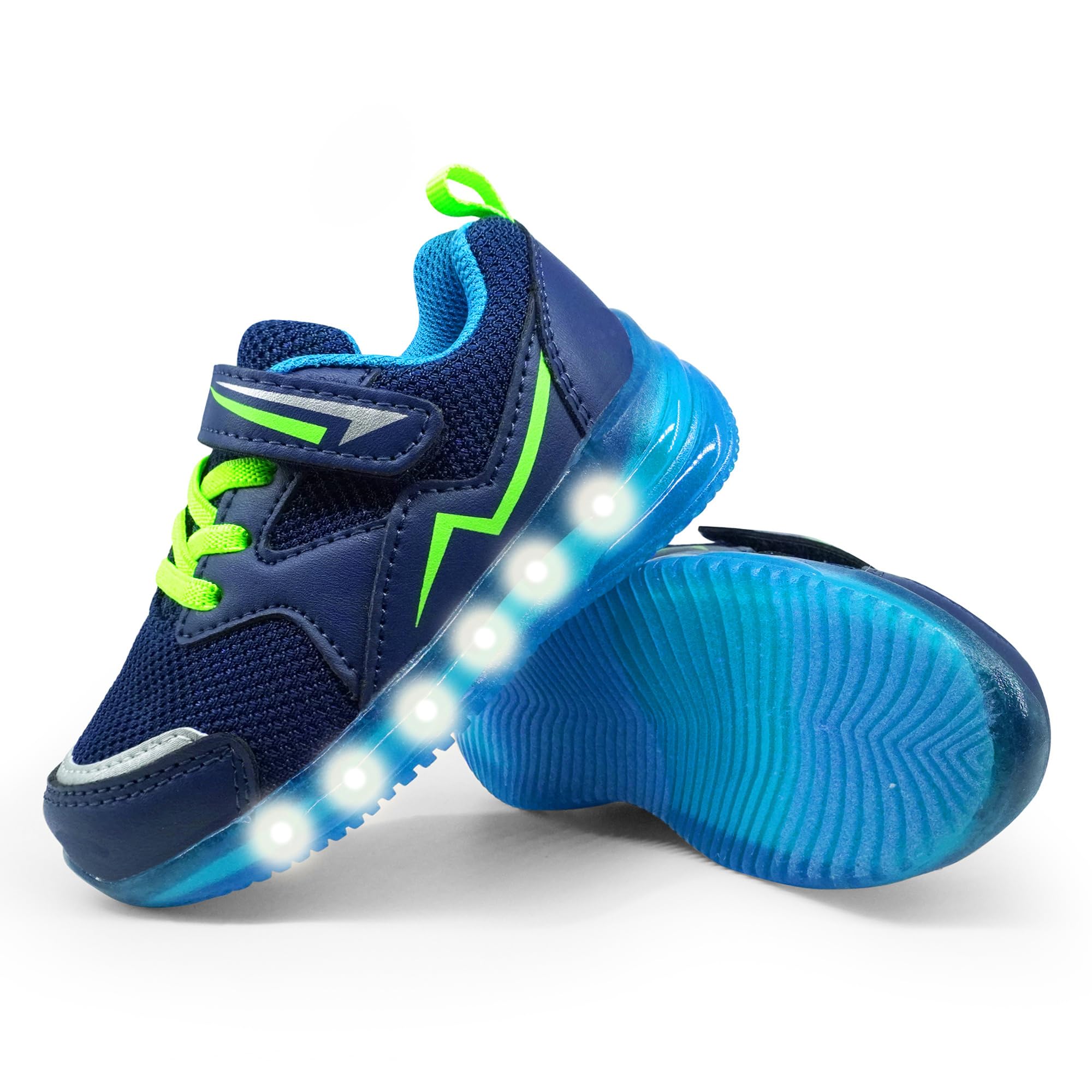 Floranate Scarpe da tennis e da passeggio con luci a LED lampeggianti, leggere, per bambini e bambine