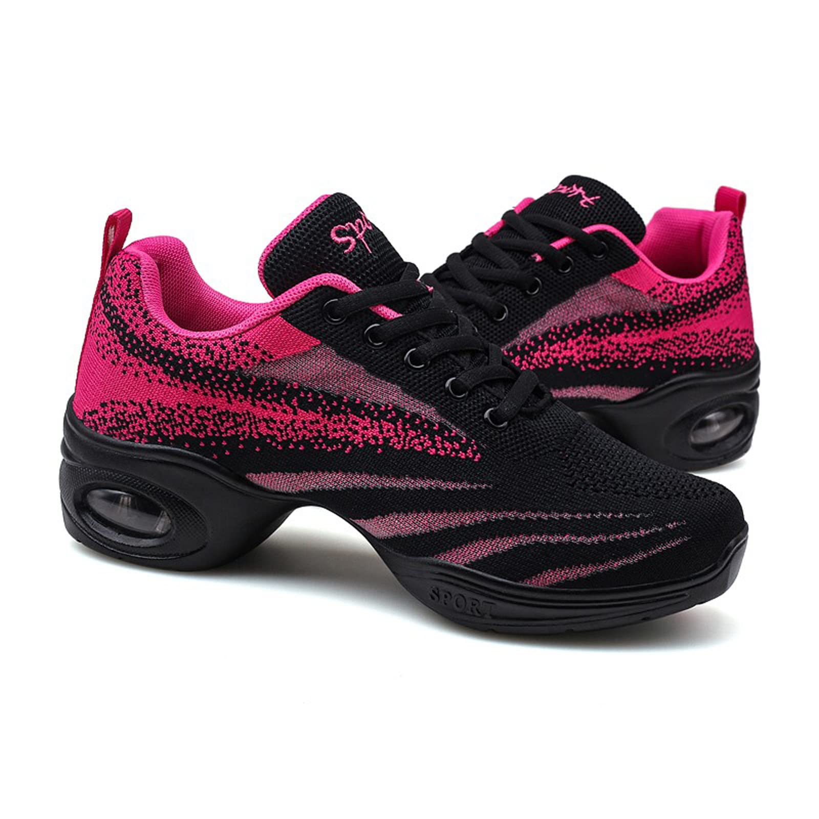 Zapatos de danza para mujer, zapatos de jazz, modernos, danza, gimnasia, zapatillas de deporte, cómodas, para caminar, fitness