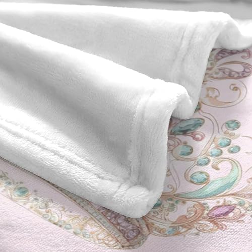 Miniatura 6 de Mantas de bebé personalizadas con nombre, mantas de bebé personalizadas para niñas, regalos de bebé, manta personalizada con corona de princesa para