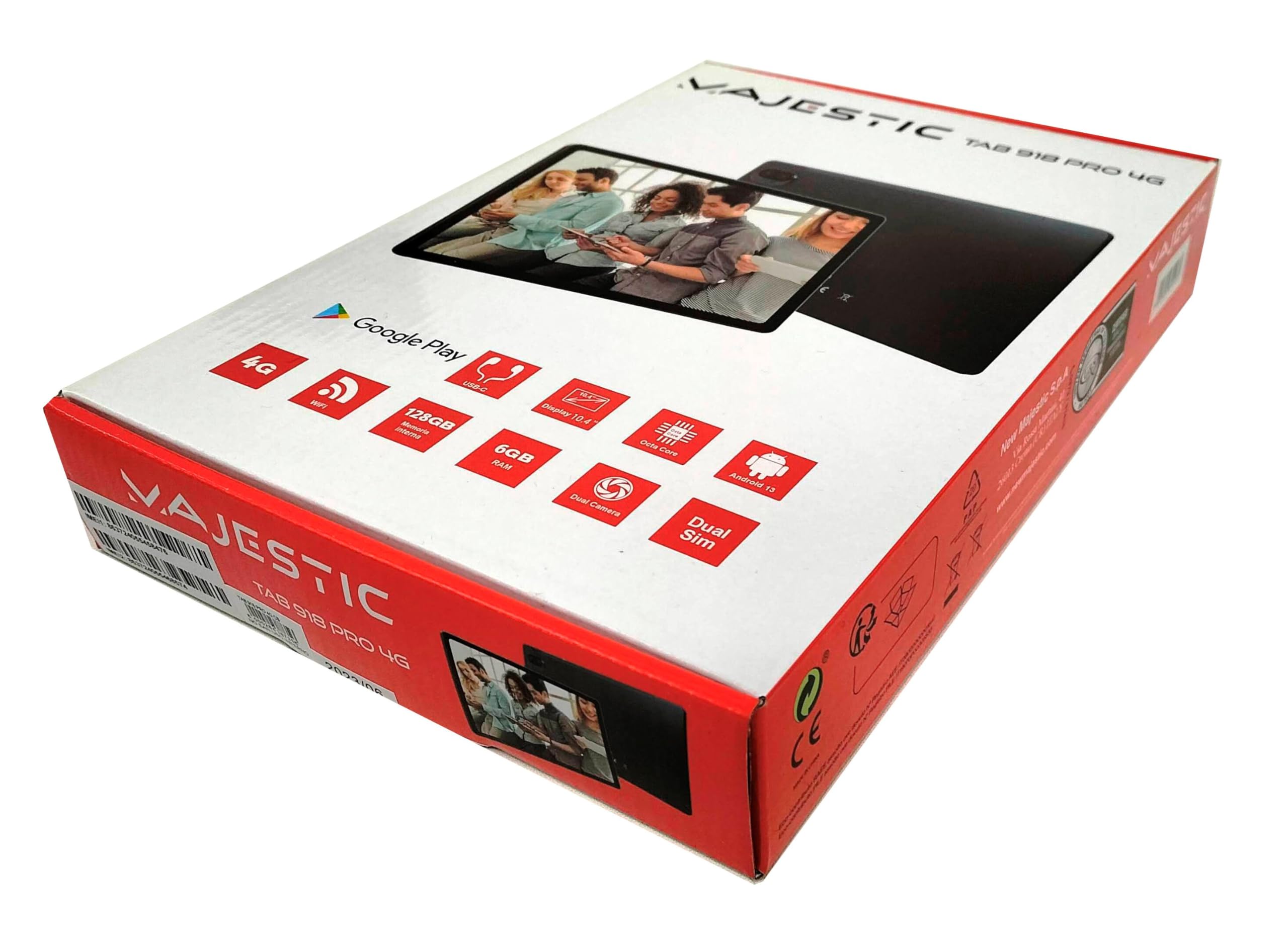 Majestic Tab-918 6+128GB 10.4" 4G ITA