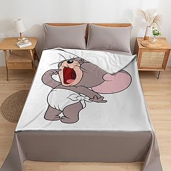 Amazon｜ブランケット トムとジェリー タフィー 毛布 シングル