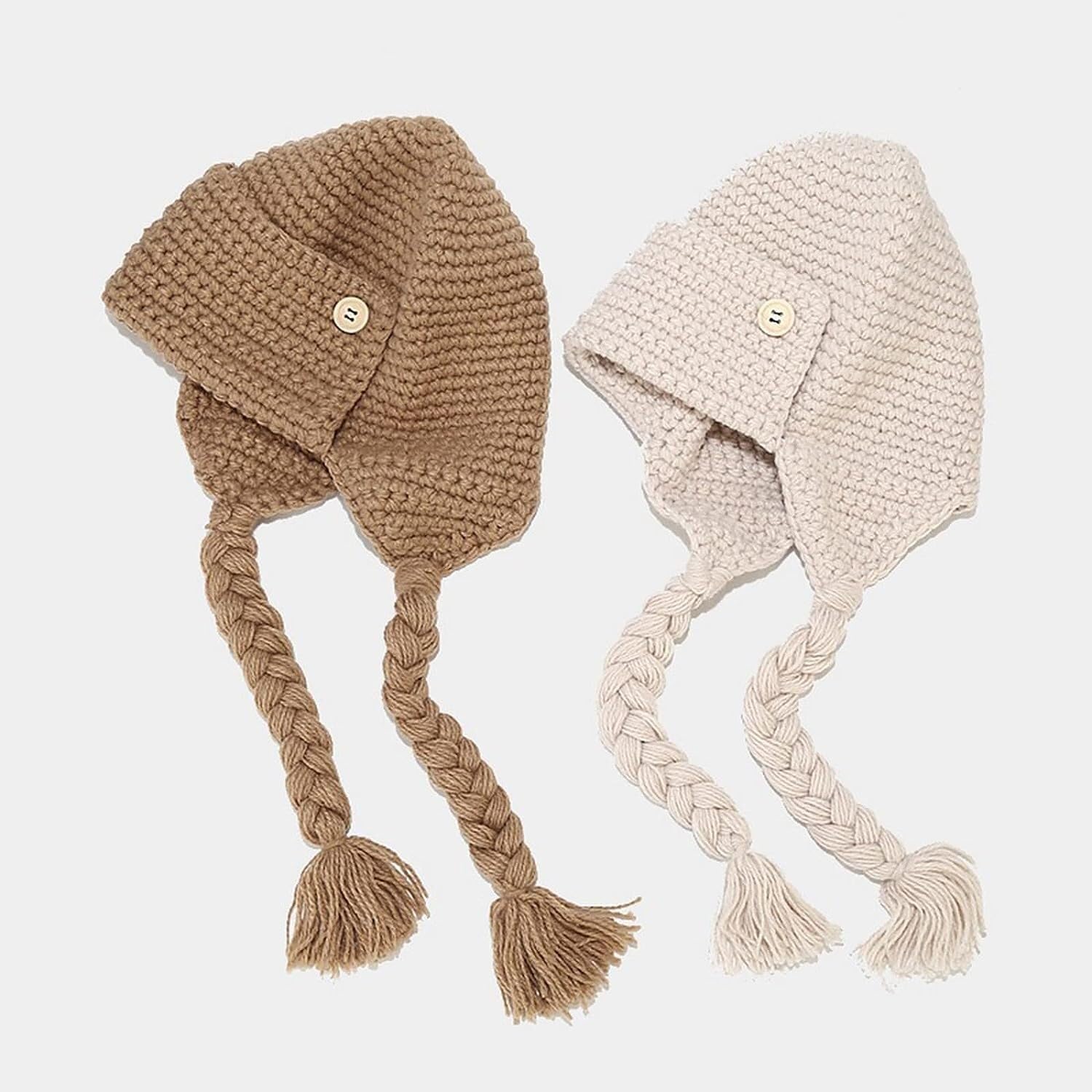 Wintermütze für Outdoor-Aktivitäten Mütze, Warm, Grob Gestrickt, Mit Zopfmuster, Weich, Dehnbar, Dick, Niedliche Strickmütze Warme Winterkappe
