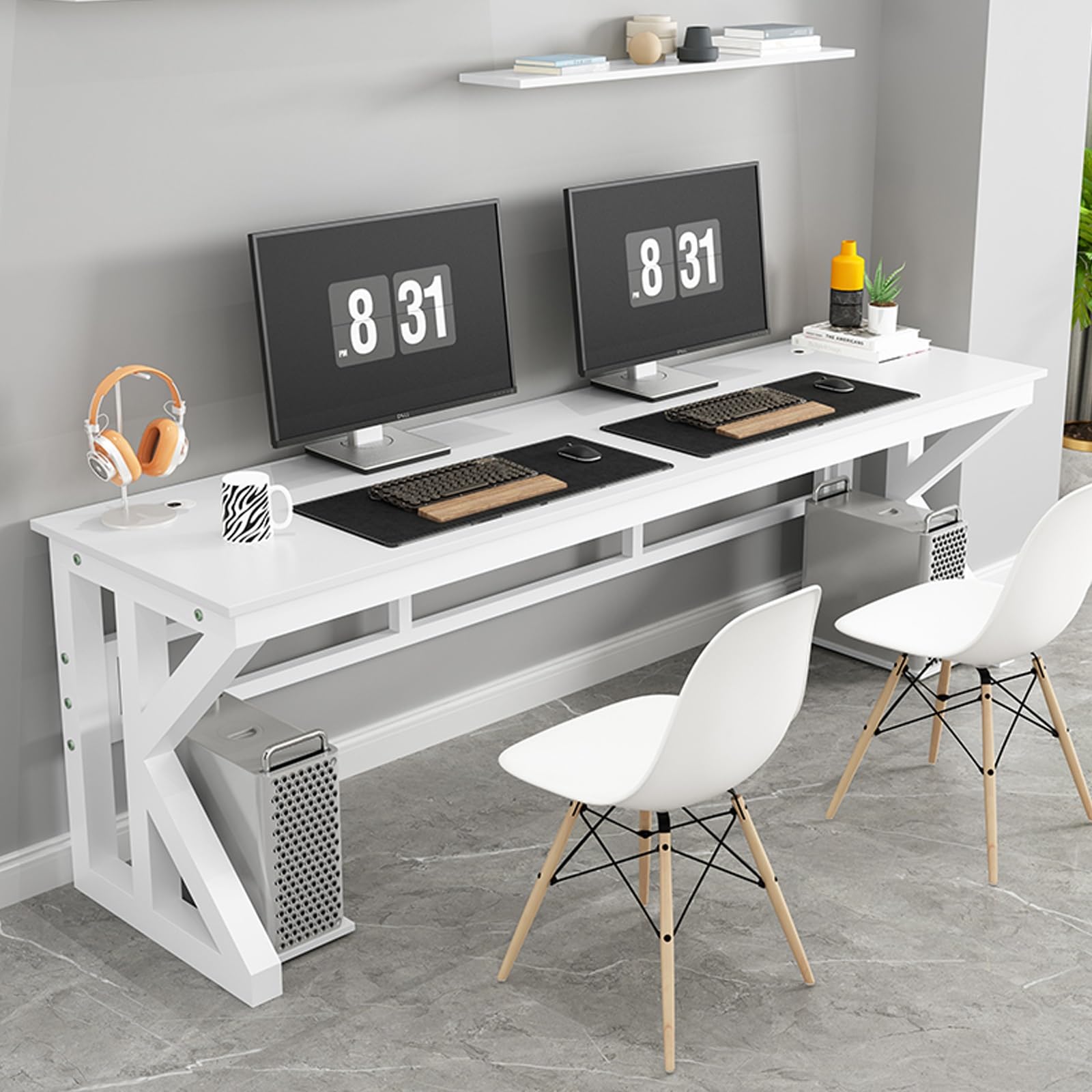 Amazon | FORRTY パソコンデスク ゲーミングデスク 幅100～200cm K字脚