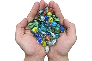 MANSHU Vintage Colored Glass Marbles for Marble Games