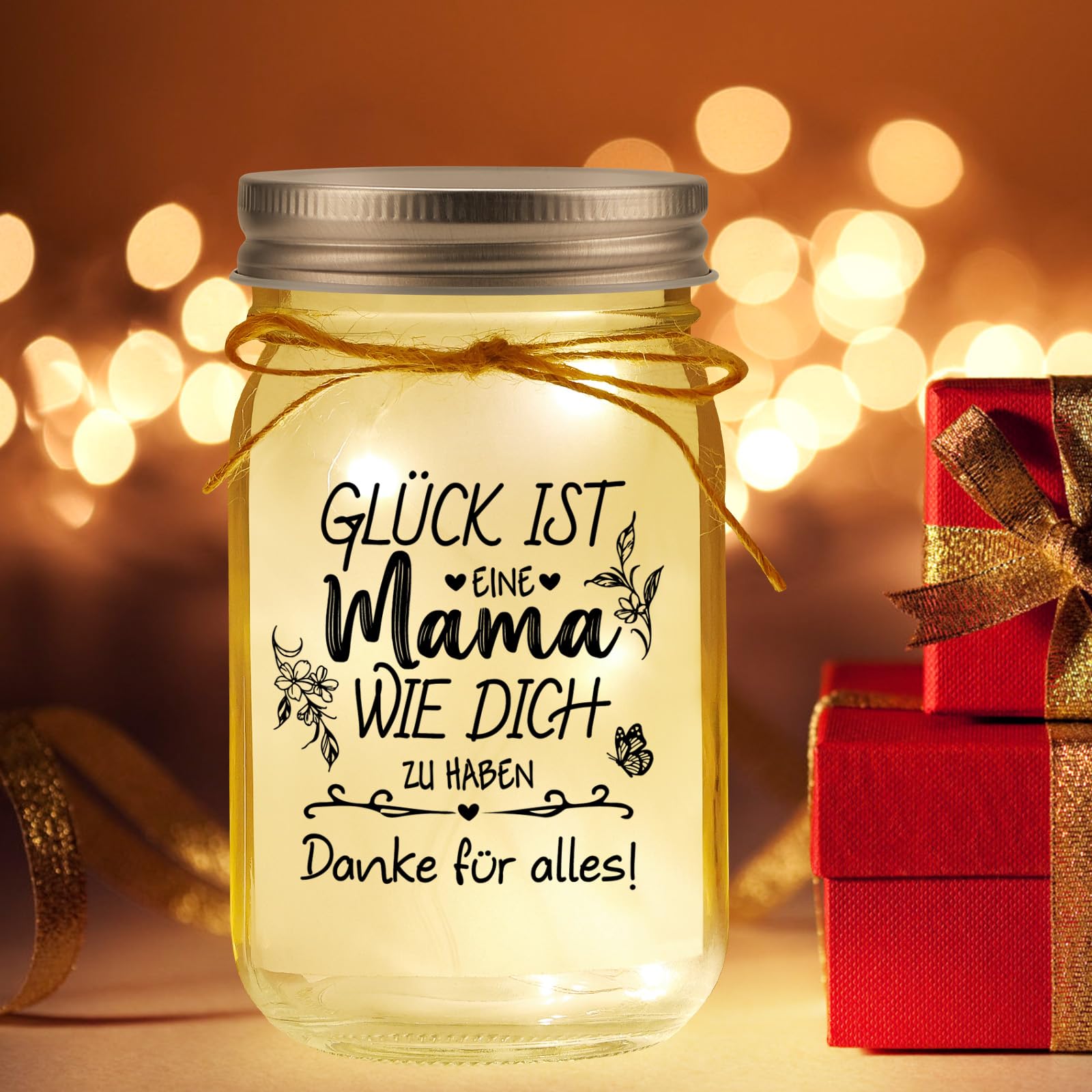 KAAYEE Muttertagsgeschenke für Mama, LED Flaschenlicht Geschenke für Mama zum Muttertag Geburtstag Valentinstag, Geburtstagsgeschenk für Mutter Frauen von Tochter Sohn