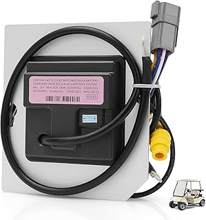 Golf Cart On Board Computer,Club Car On board Computer OBC Fits Club Car DS Electric 48V Regen II IQ,Replace OEM # 101909902, AM1229201, 102852001, 103359401, 103403101