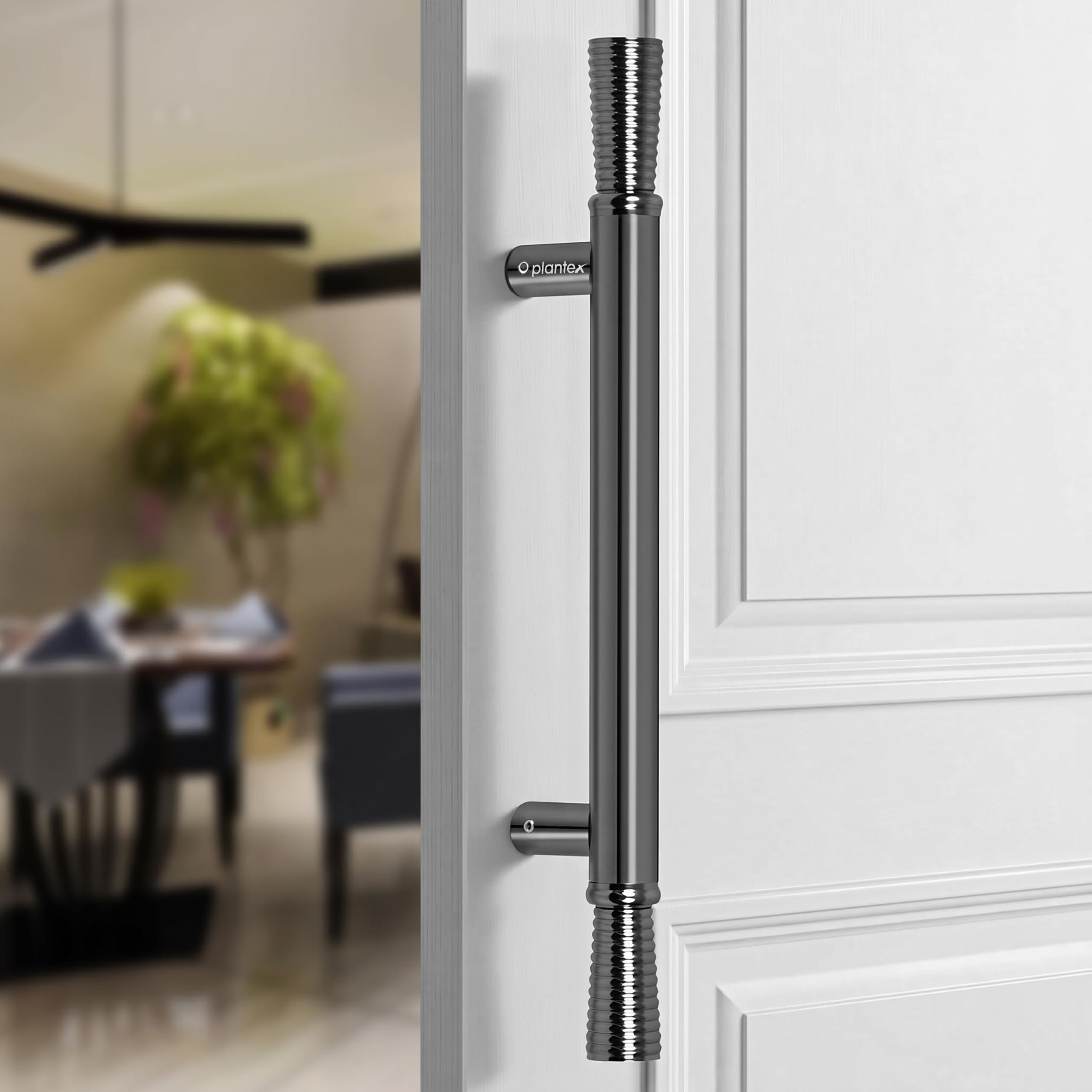 Plantex 14 Inch Main Door Handle/Door Pull Push Handle - Pack of 1 (122 - Gray Glossy)