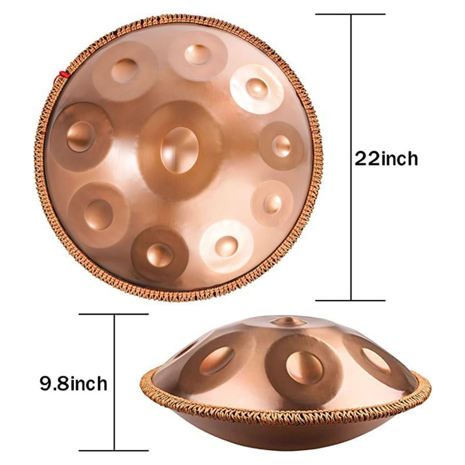 Amazon.co.jp: 432Hz/440Hz ハンドパンドラム タングドラム Dマイナー