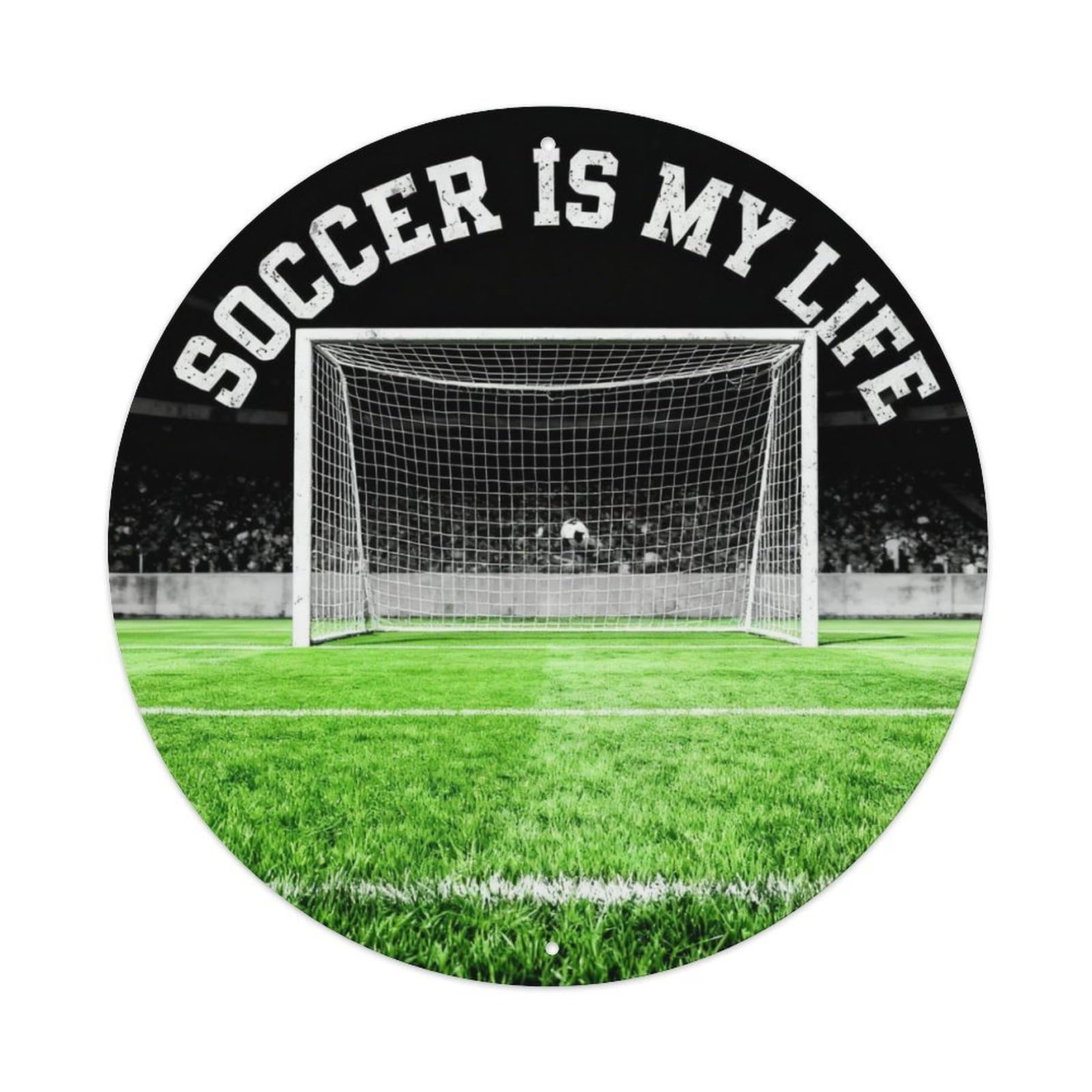 Soccer Is My Life Metal Tin Sign Plaque