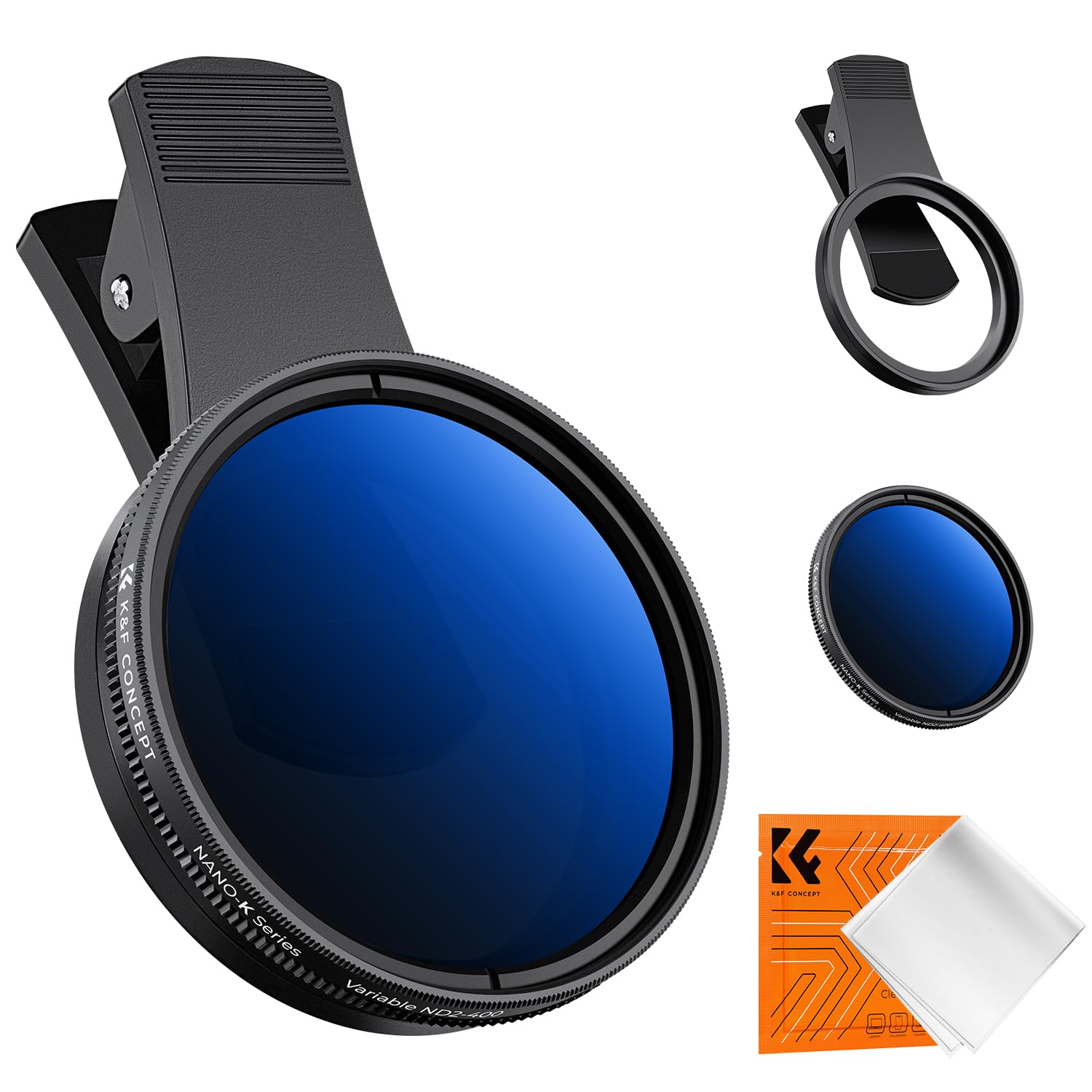 K&F Concept NDフィルター 52mm ND2-ND400 iPhone用