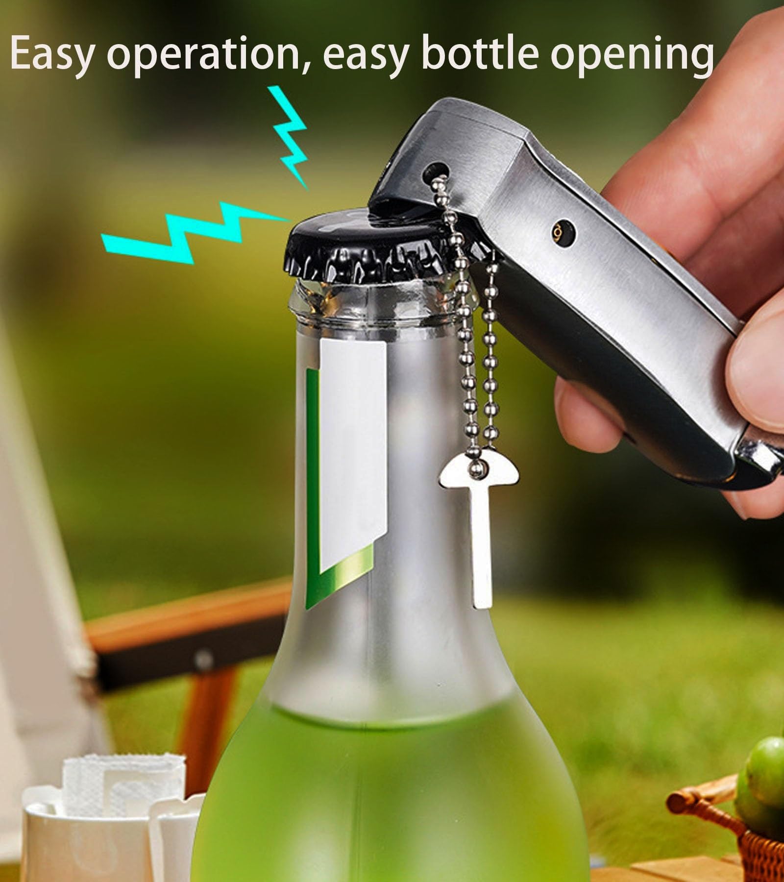 Encendedor de butano resistente al viento recargable con abrebotellas y ajuste de llama para velas, barbacoas, camping al aire libre, uso en chimenea, paquete de 2