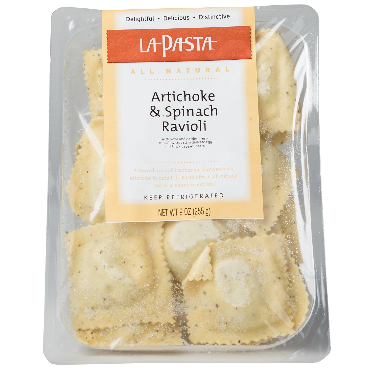 LA PASTA Artichoke and Spinach Ravioli, 9 oz