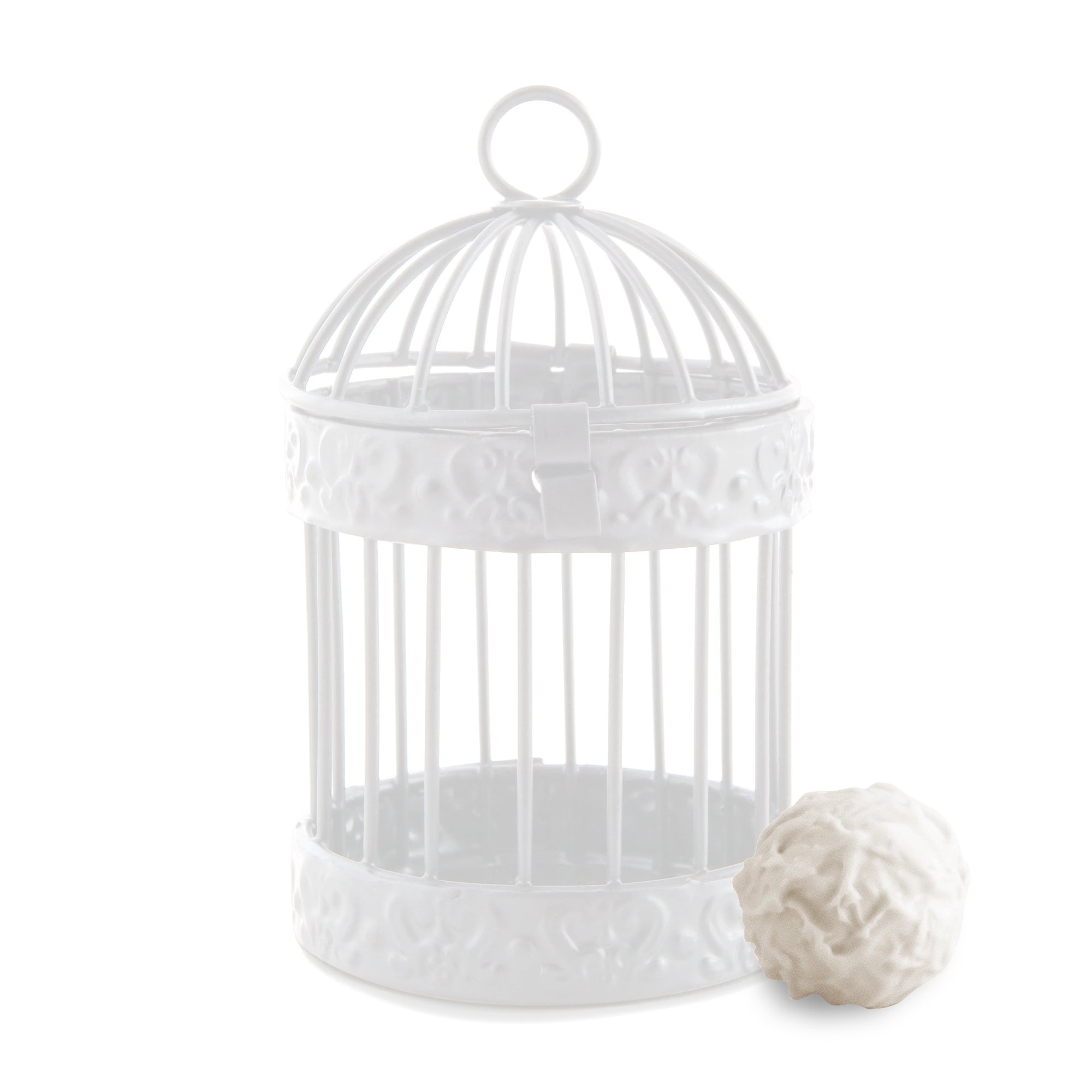 Weddingstar Miniature Round Birdcage Favors in White - Pack of 4