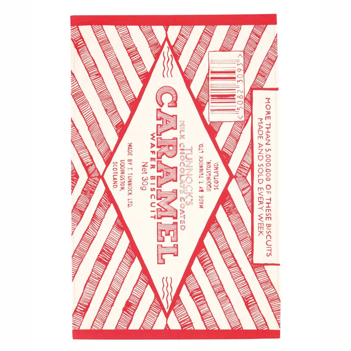 Gillian KyleTunnock’s Caramel Wafer Wrapper Tea Towel