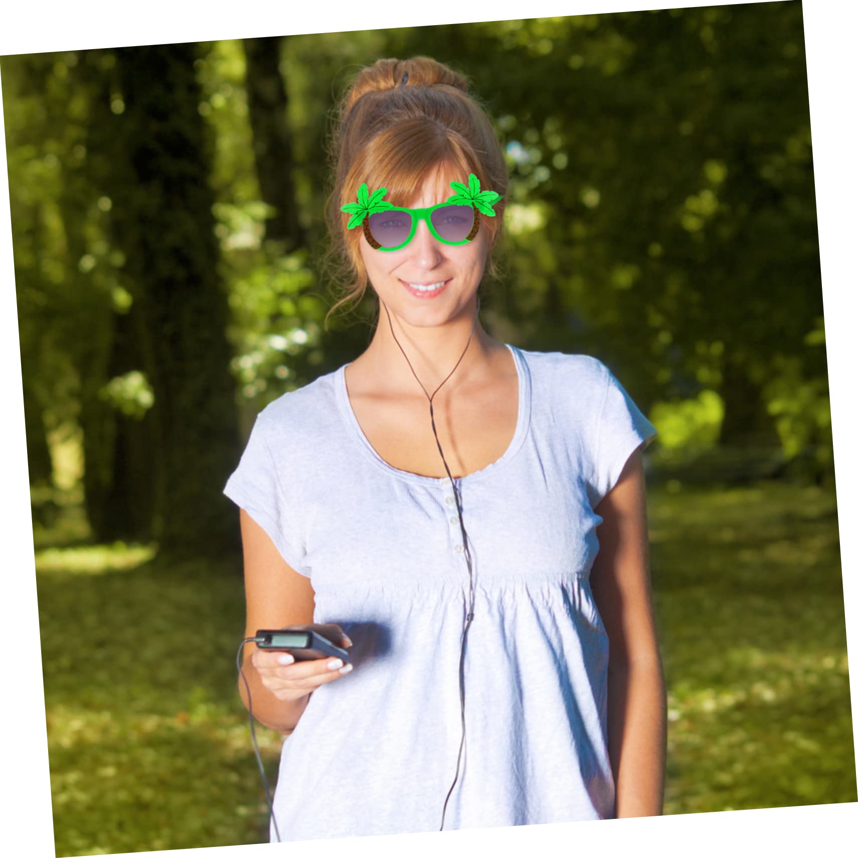 Ciieeo 5 Sätze Hawaiian Party Brille Lustige Sonnenbrille Für Beach Party Dekorationen Tropische Kostümbrille Mit Kokosnuss Design Für Unvergessliche Feiern 2 Stücke * 5