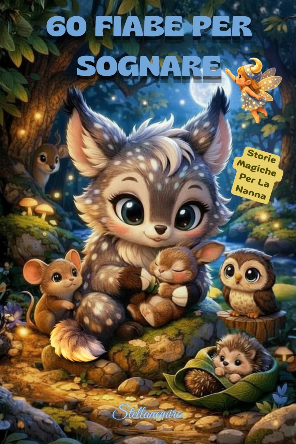 60 FIABE PER SOGNARE: STORIE MAGICHE PER LA NANNA PER BIMBI 0-3 ANNI • Fiabe Fantastiche con animali Magici e Colori Vivaci • Lettura Scorrevole per Mamme e Papà, nonni e zii •