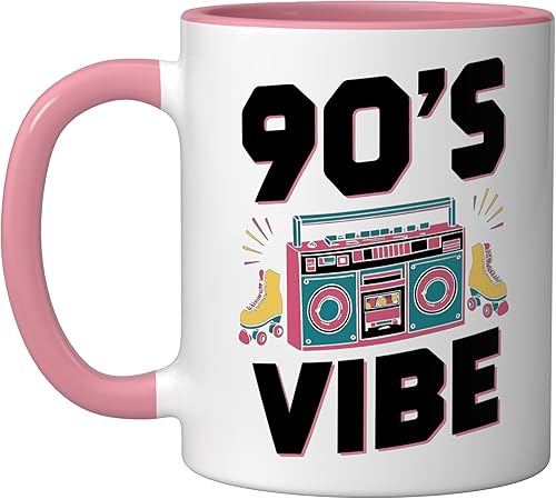 Miniatura 9 de 90's Vibe - Taza de cerámica, color blanco