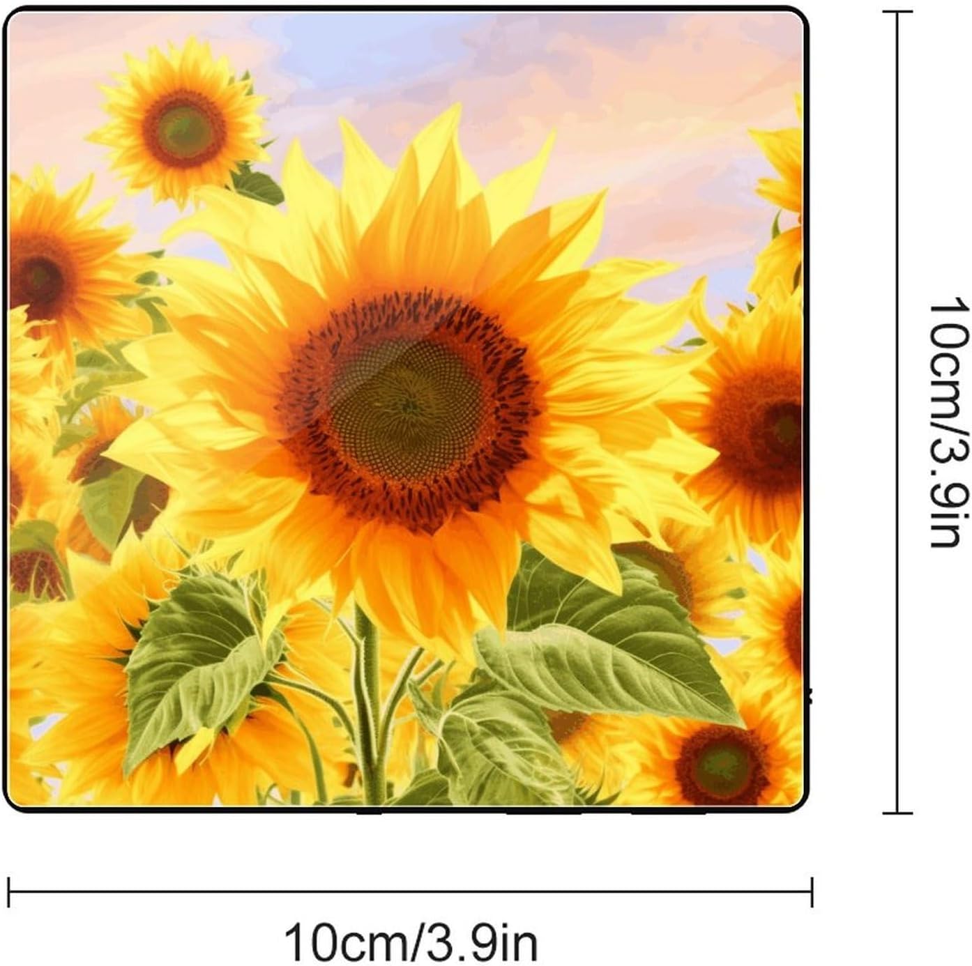 Beautiful Sunflower Music Refrigerator Sticker image 2