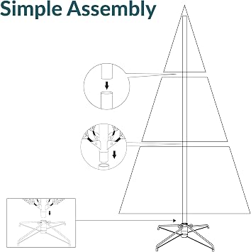 Sunnydaze 7ft Stately and Slim Artificial Christmas Tree - Unlit Green Christmas Tree with Hinged Branches - with Foldable Metal Stand