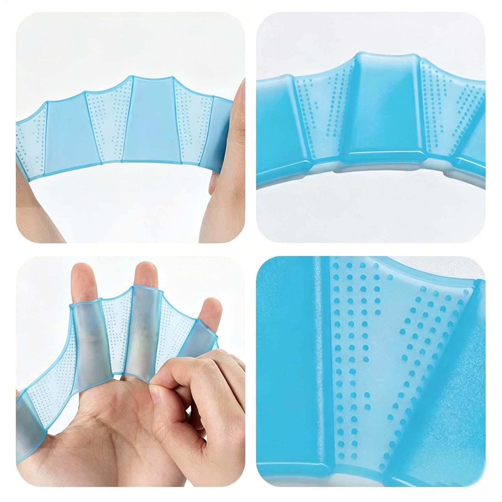 Gants de natation palmés | Palmes imperméables en silicone pour débutants, enfants, adultes, plongée avec tuba, camp d'été, entraînement de gym
