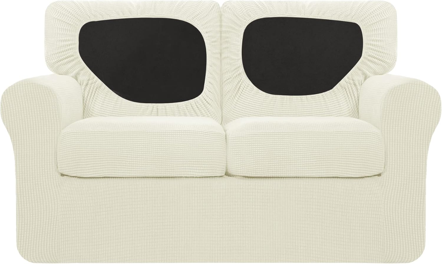 subrtex 5 Pieces Sofa Covers ,Multifunctional Sofa Slipcovers with Separate Cushion Covers and Seperate Backrest Covers Furniture 2 Seaters Protector (Medium, Ivory) : Everything Else