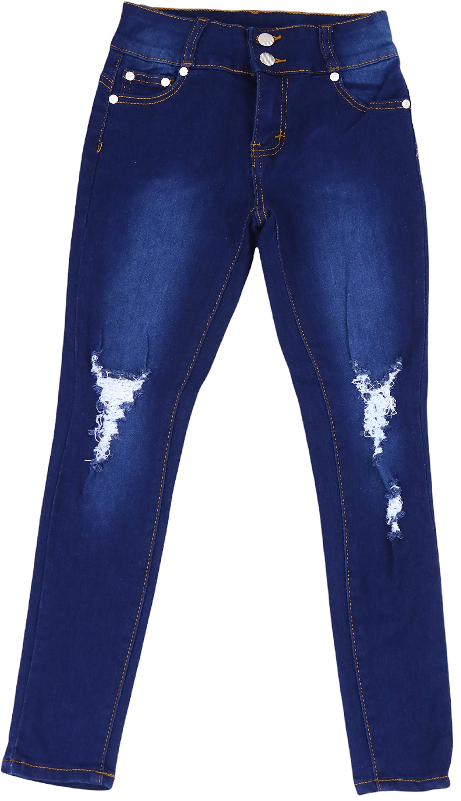 ToBeInStyle Girl’s Denim Easy Styling Classic Timeless Everyday Jeans Zip-Up Closure
