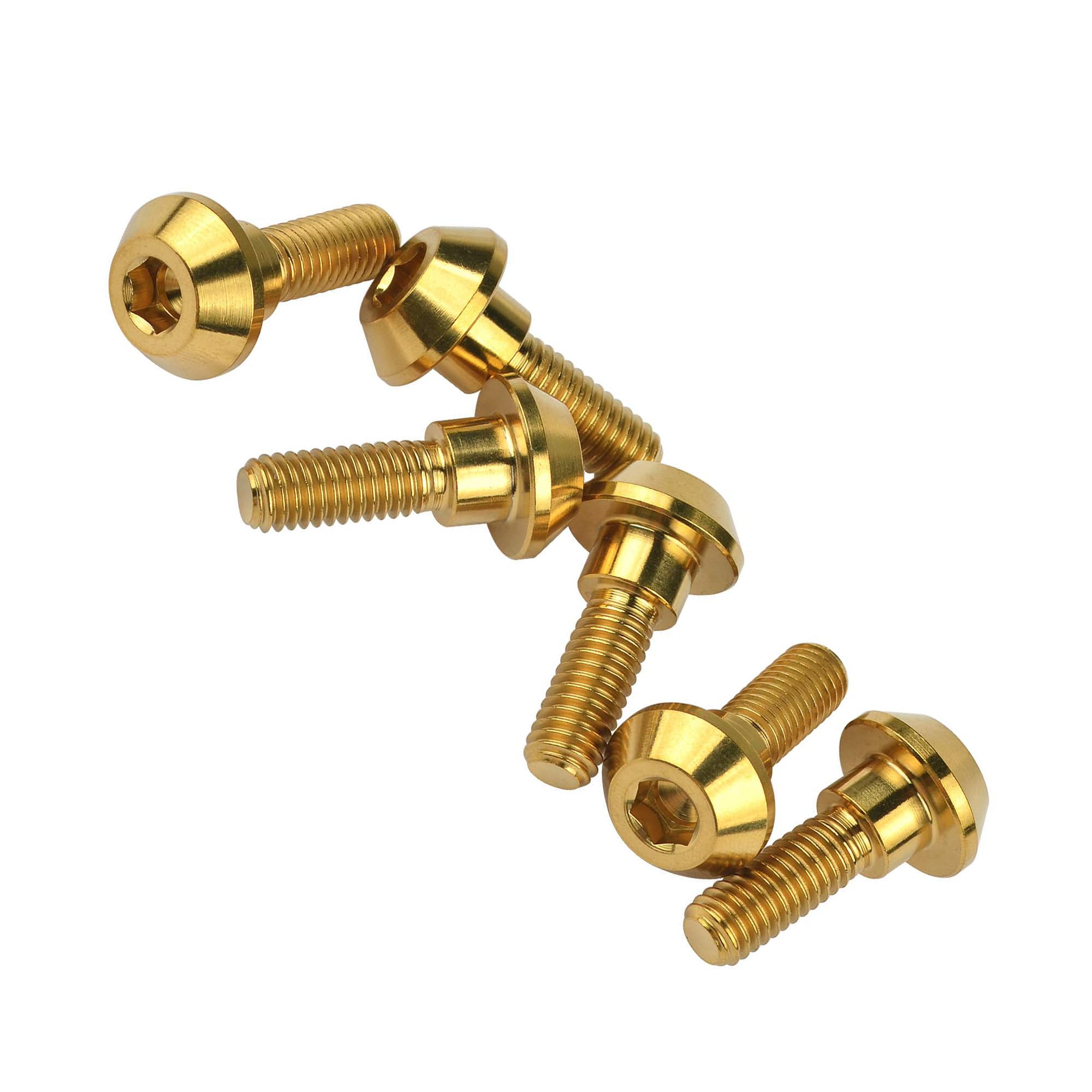fuhuRun ページ Amazon.com: Titanium Motorcycle Brake Disc Bolt Screw M6 x