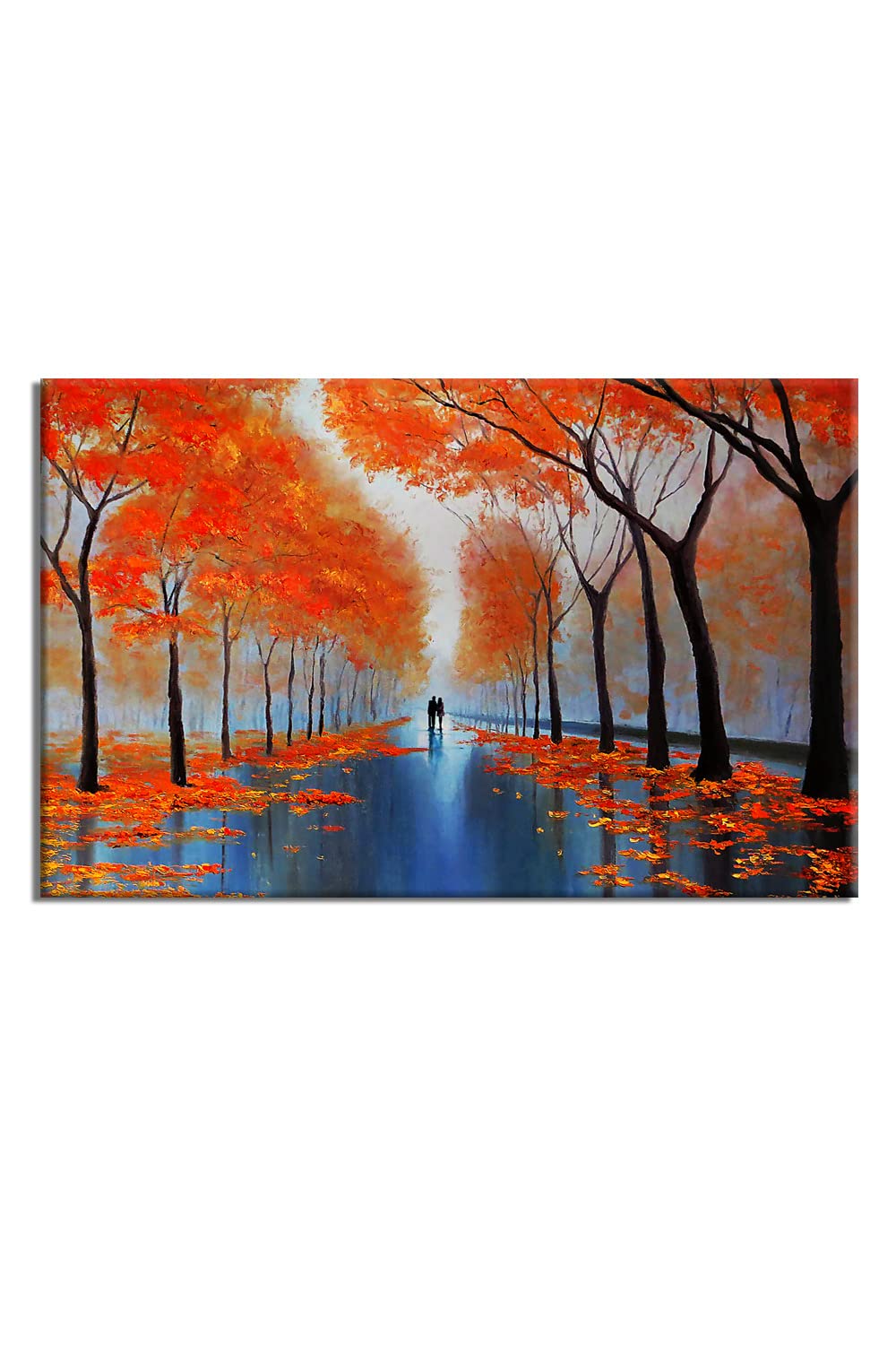 Talya Art The Impressive Autumn Day-Beautiful Picture Printed on Canvas Wall Room Decor For Living Rooms Bedrooms Game Rooms Kitchen Entertainment and Family Rooms (12x20)