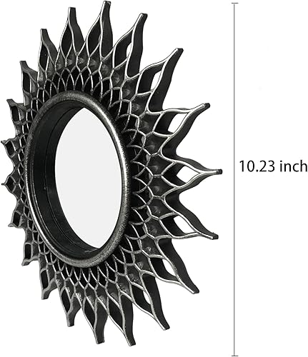 Miniatura 6 de ZEXUIRU Juego de 4 espejos pequeños para decoración de pared espejos redondos blancos para decoración de habitación y hogar espejos decorativos para