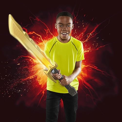 Miniatura 3 de Power Rangers Dino Fury Megafury Saber, espada de juguete con luz y sonido activados por movimiento, juguetes de superhéroe, juguetes interactivos