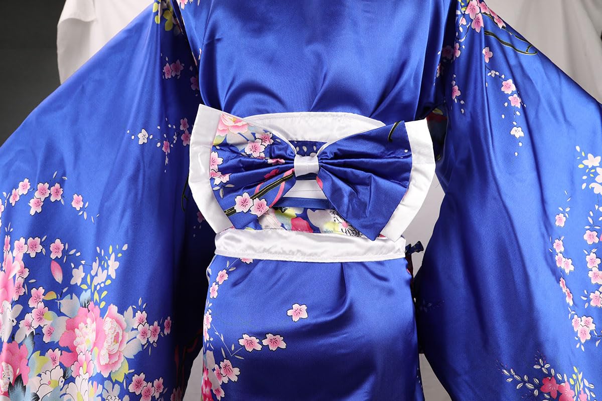 Kimono da donna tradizionale giapponese kimono vestito Halloween cosplay costume geisha yukata accappatoio