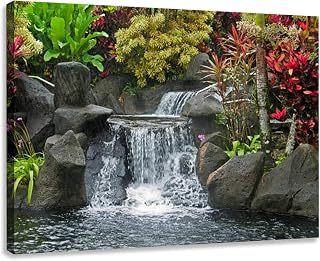 DHDHUAHU Thermal Pool Extra Large Canvas Wall Art Decor 24x36 Framed Prints Pictures Poster Painting Artwork for Living Room Bedroom Office Bathroom