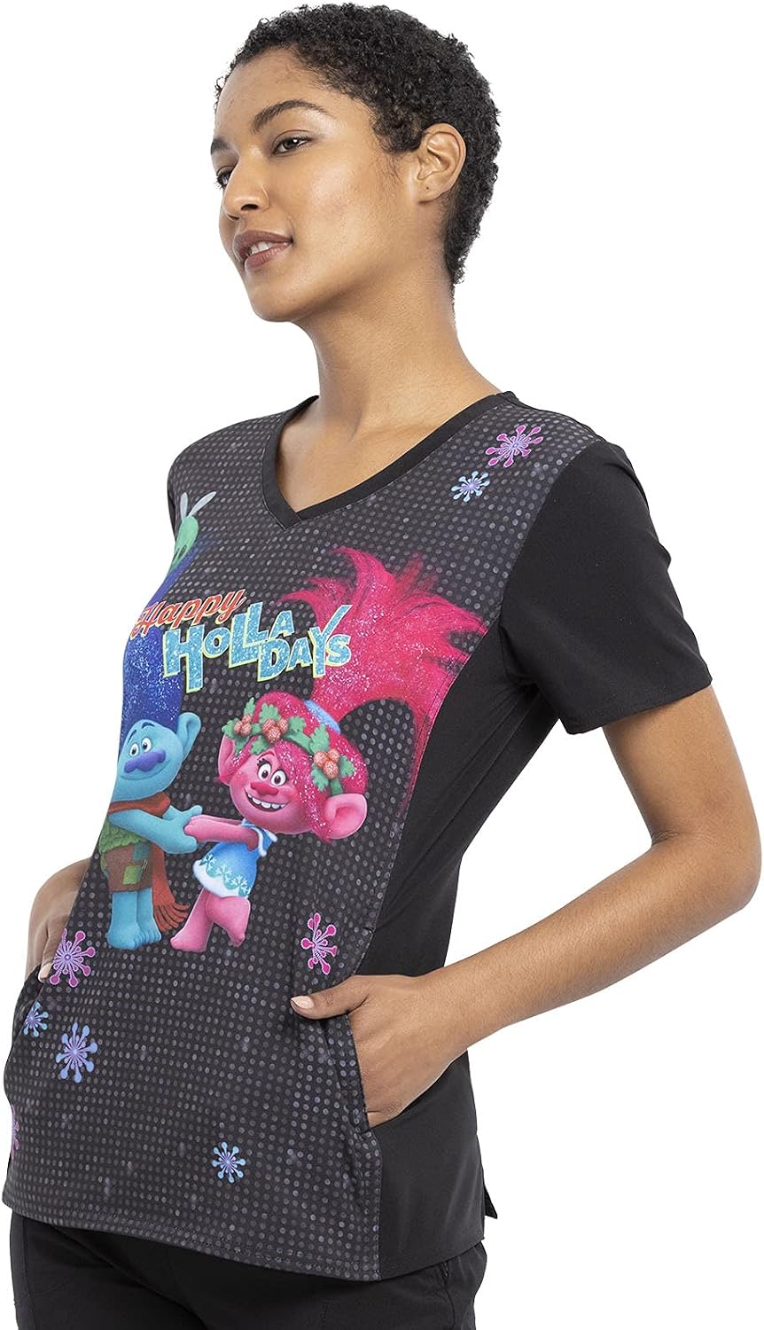 Tooniforms Nurse Gifts Women Scrubs Top V-Neck TF627