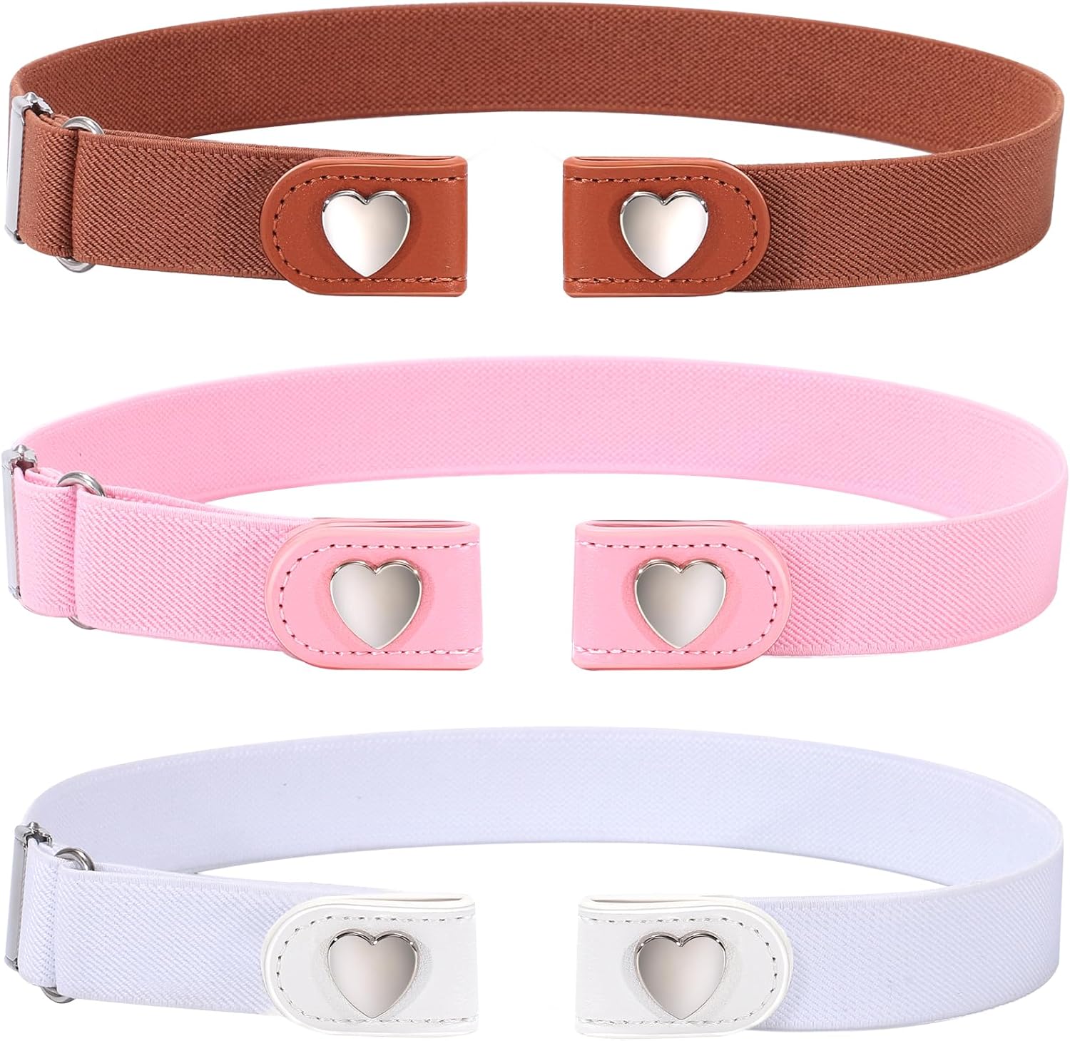 Kajeer Girls Belt Elastic No Buckle Belt for Kid Buckle Free Toddler for Boy Girl Causal Pants Jeans