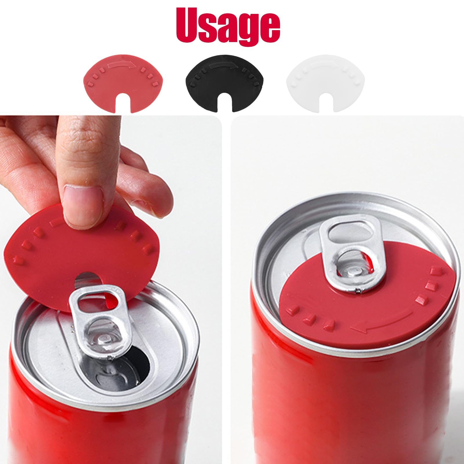 Tappi Riutilizzabili Per Lattine - Set Da 6 Pezzi Antipolvere Per Bibite, Birra E Bevande - 3 Colori - Foto 11