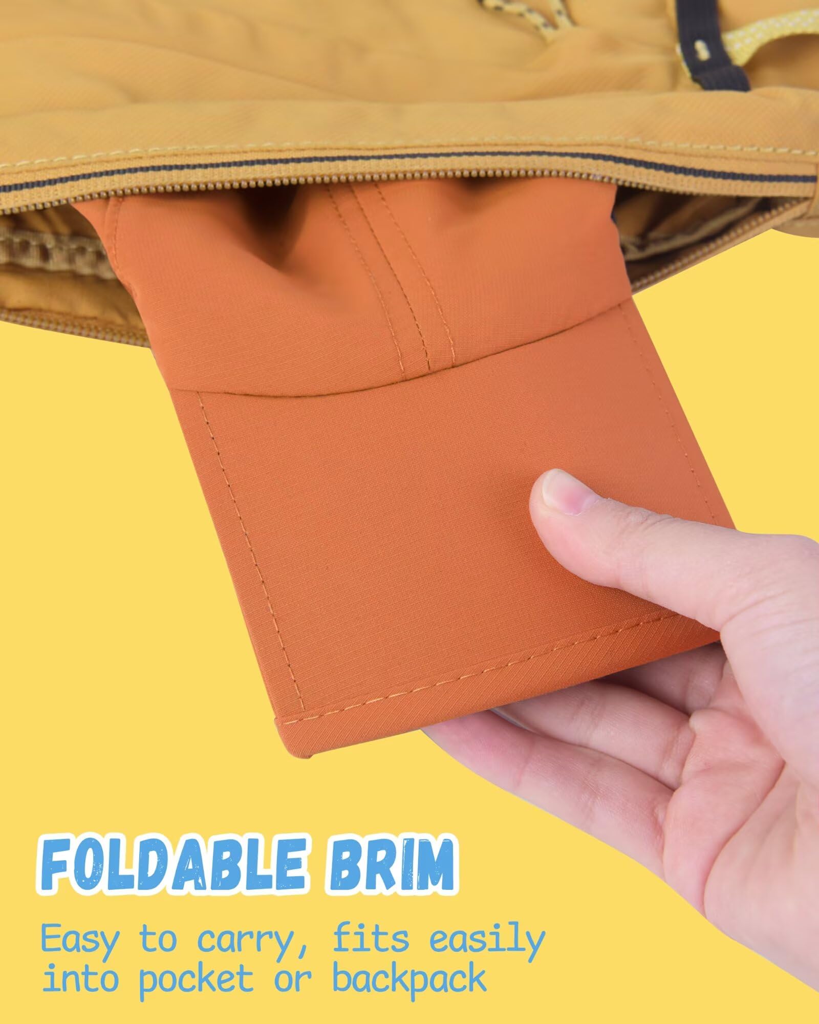 GADIEMKENSD Casquette Enfant, Casquette de Baseball Pliable pour Tout-Petits, Protection Solaire UPF50+, légère et Respirante, Convient aux garçons et Filles de 2 à 9 Ans