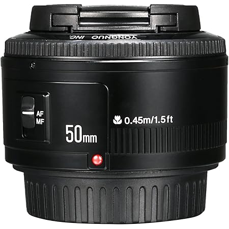 Yongnuo YN 50mm F/1.8 AF/MF Groß Aperture Autofokus Objektiv für Canon EF Mount EOS Camera Kamera LF651