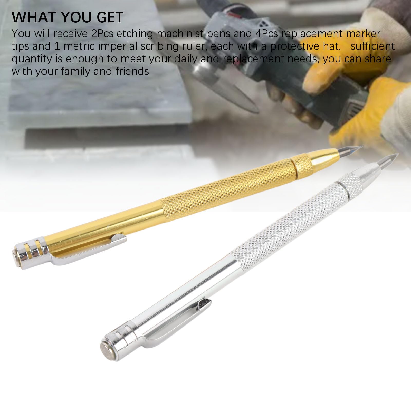 Penna per Tracciare con Punta in Carburo di Tungsteno, Strumento per Tagliare il Ferro, Metallo per Superfici, Magneti in Ceramica