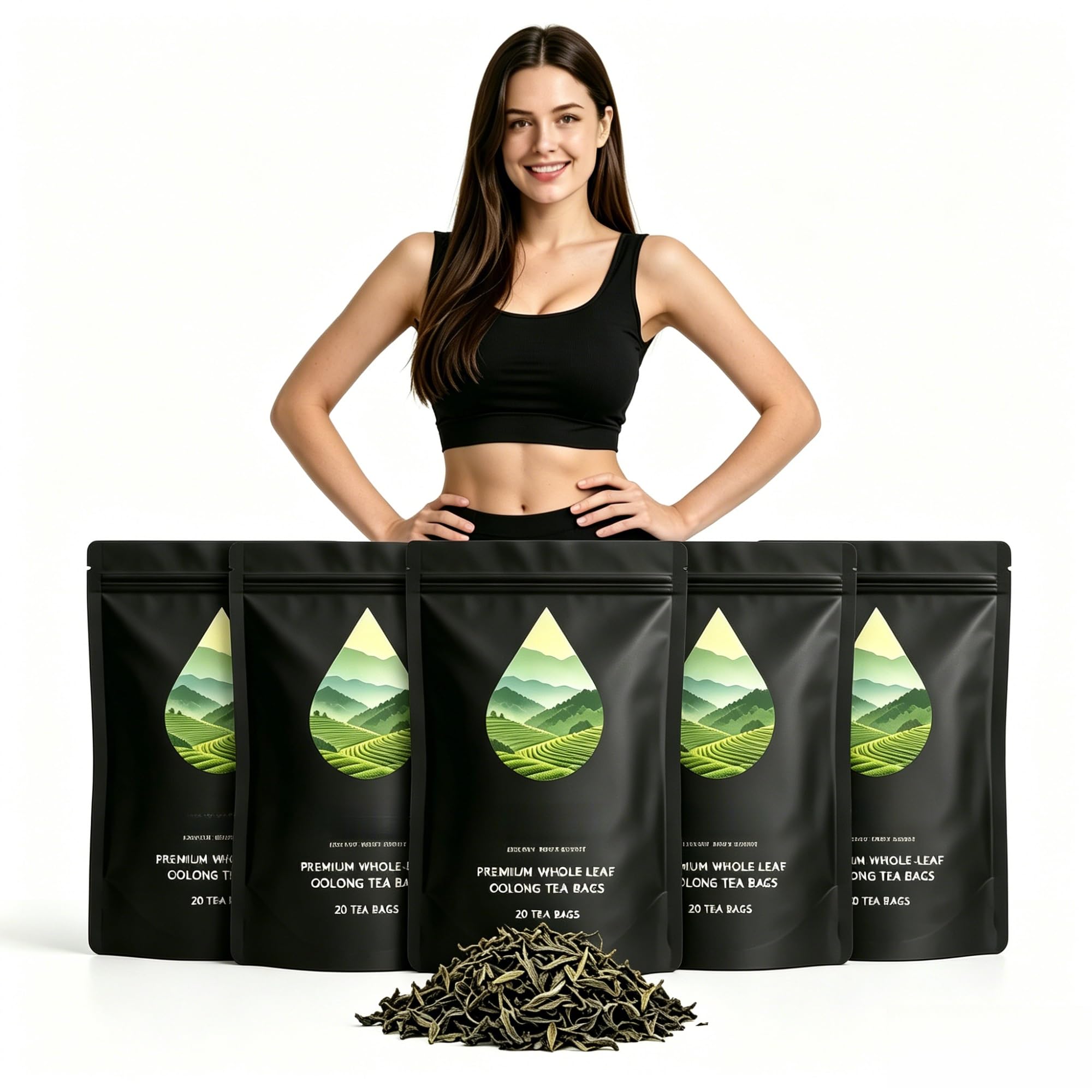 Sanfte leichte Oolong-Teebeutel for Entspannung und Klarheit | Verdauungskomfort | Beruhigende Stimmung | Mildes Gebräu | Komfortabel(5pcs)